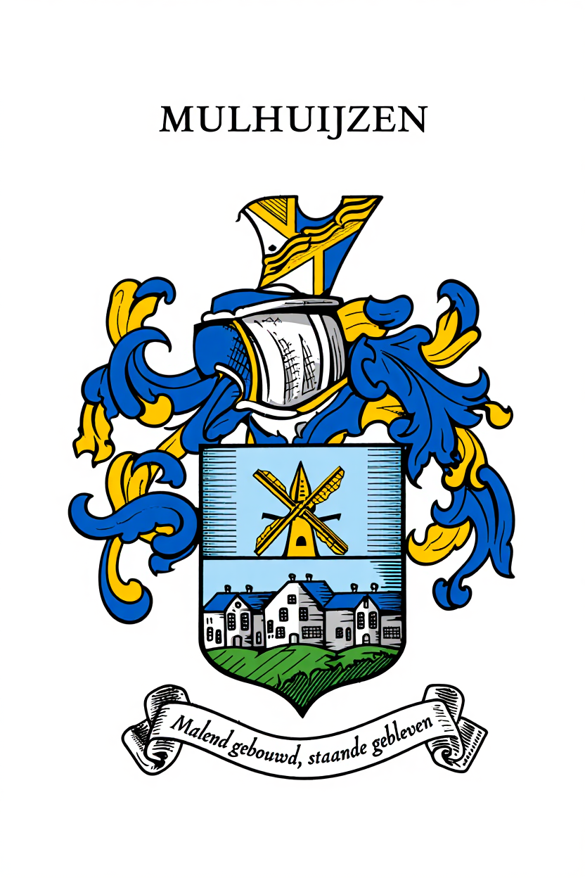 Familiewapen van de achternaam MULHUIJZEN (vergrendeld)