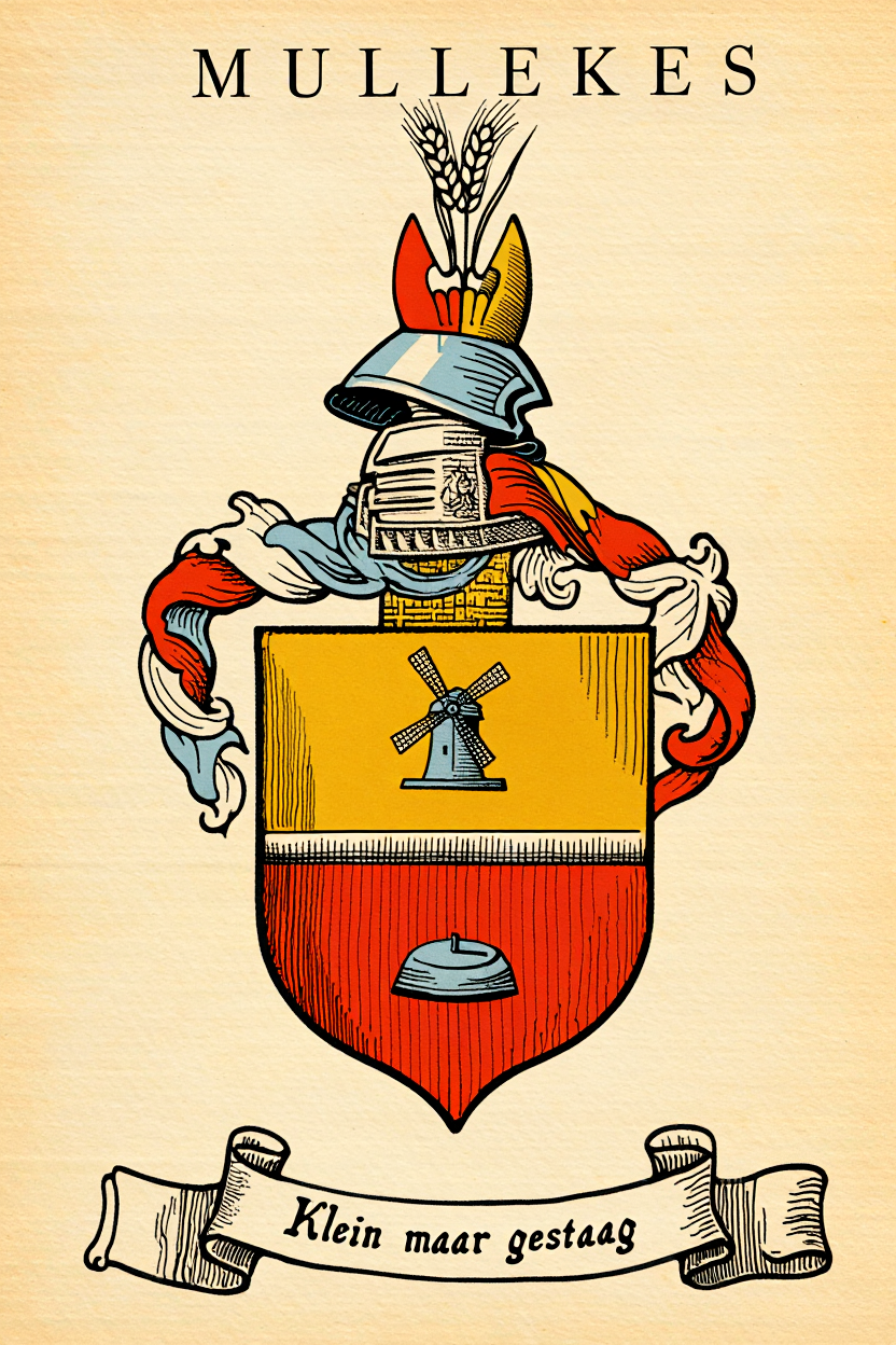 Familiewapen van de achternaam MULLEKES (vergrendeld)