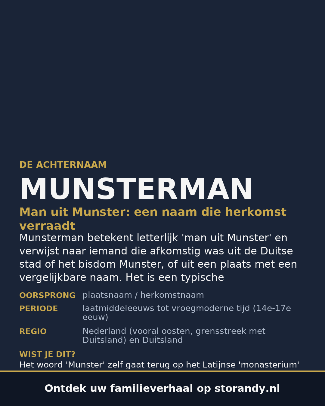 Familiewapen van de achternaam MUNSTERMAN