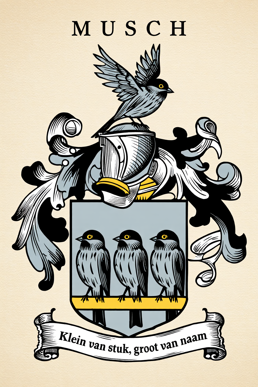 Familiewapen van de achternaam MUSCH