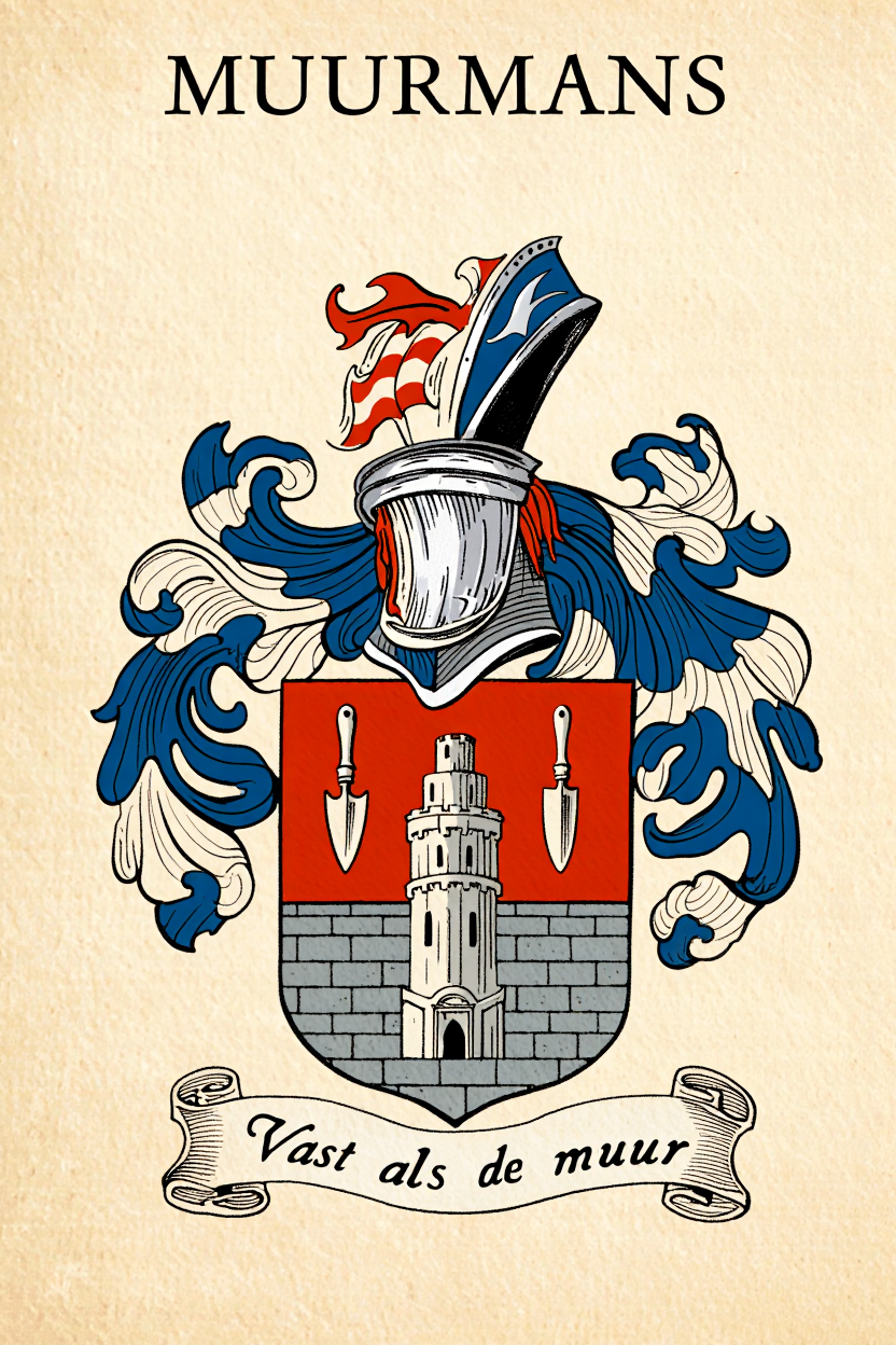 Familiewapen van de achternaam MUURMANS (vergrendeld)