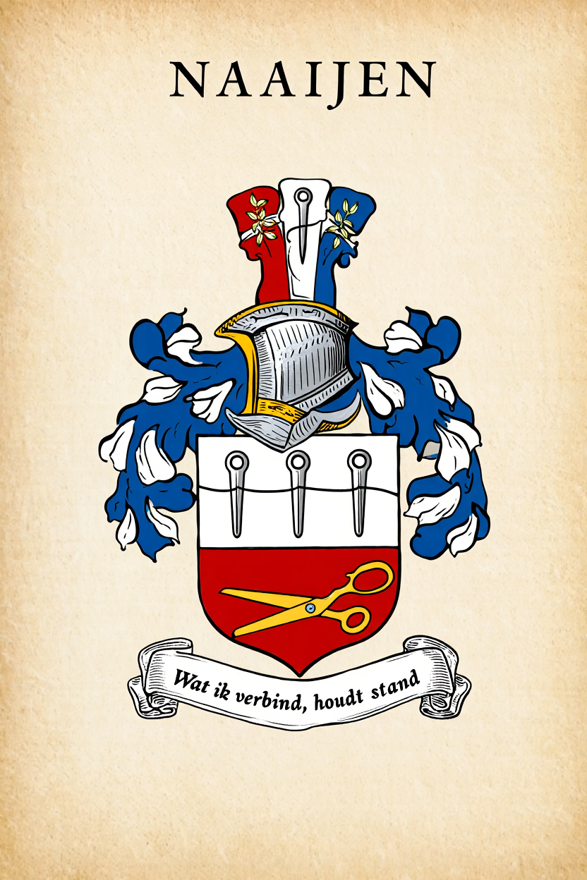 Familiewapen van de achternaam NAAIJEN (vergrendeld)