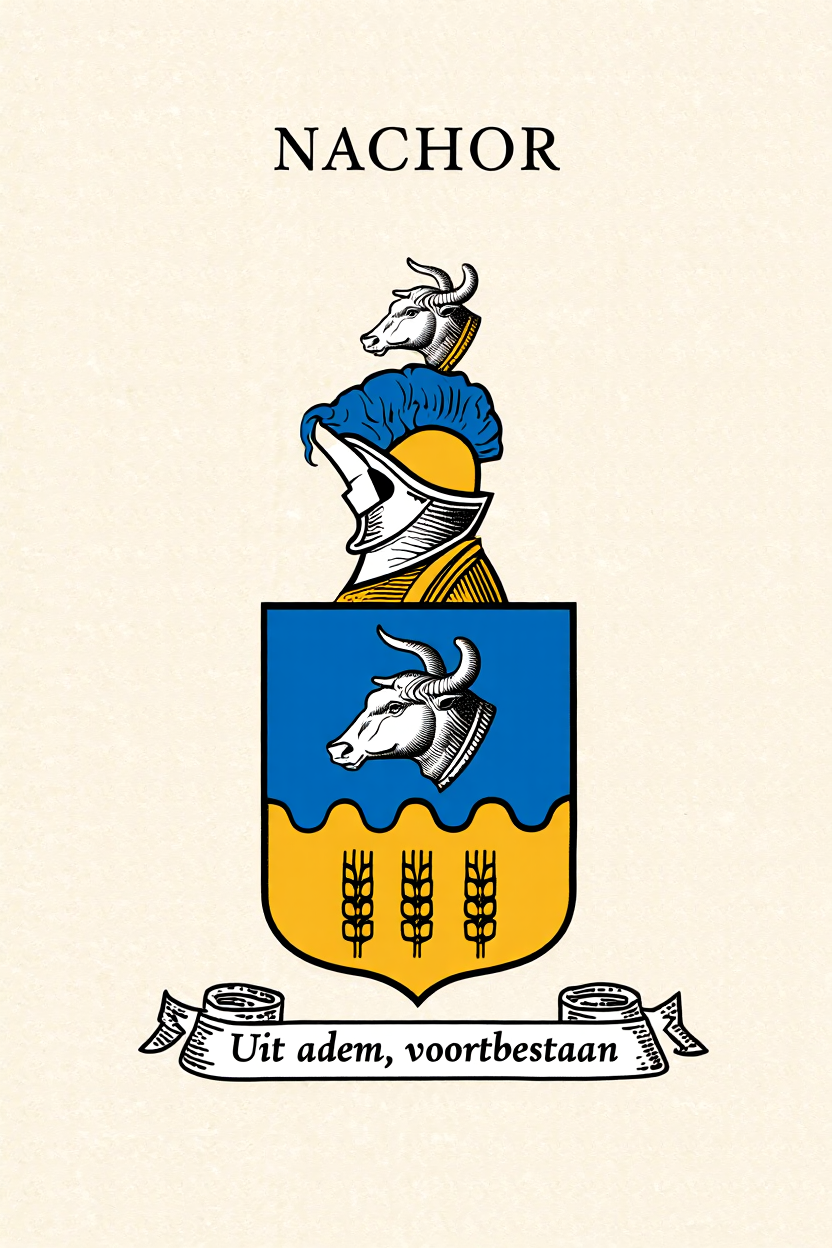 Familiewapen van de achternaam NACHOR (vergrendeld)