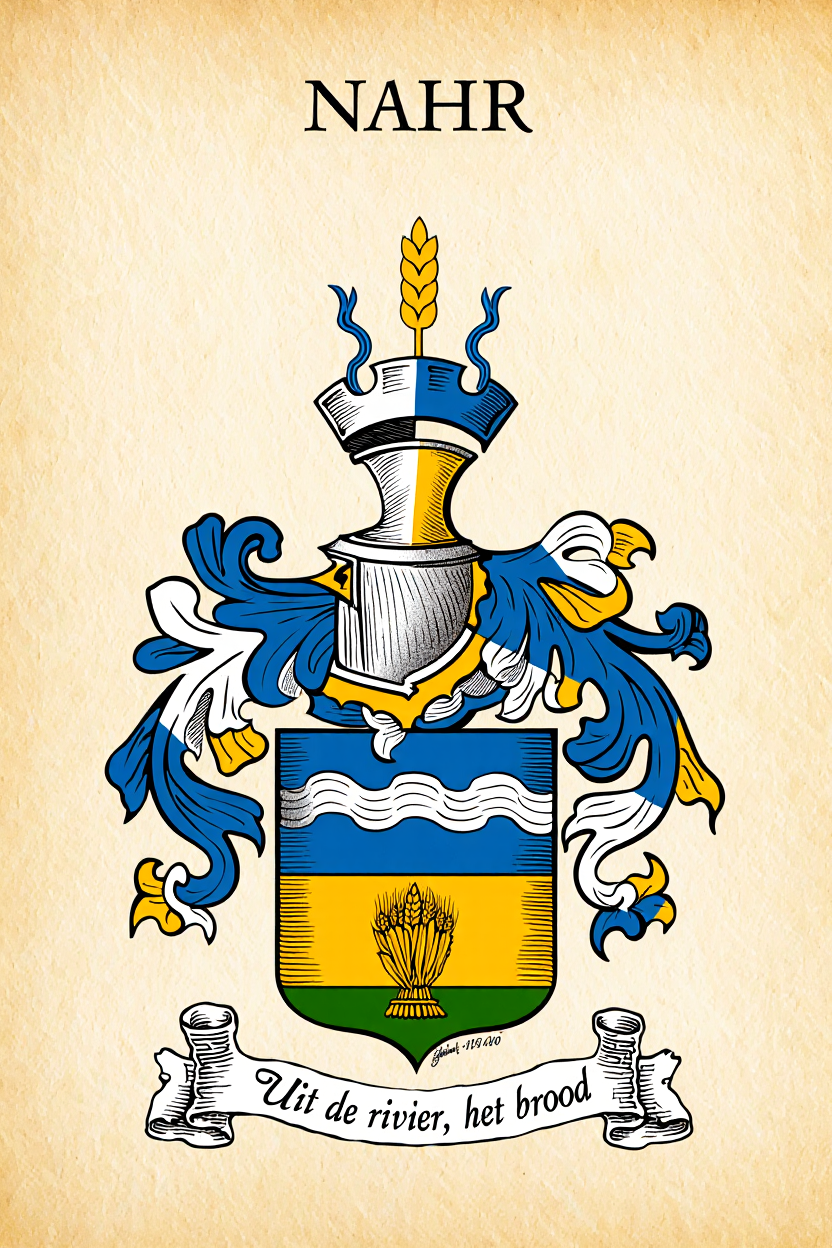 Familiewapen van de achternaam NAHR