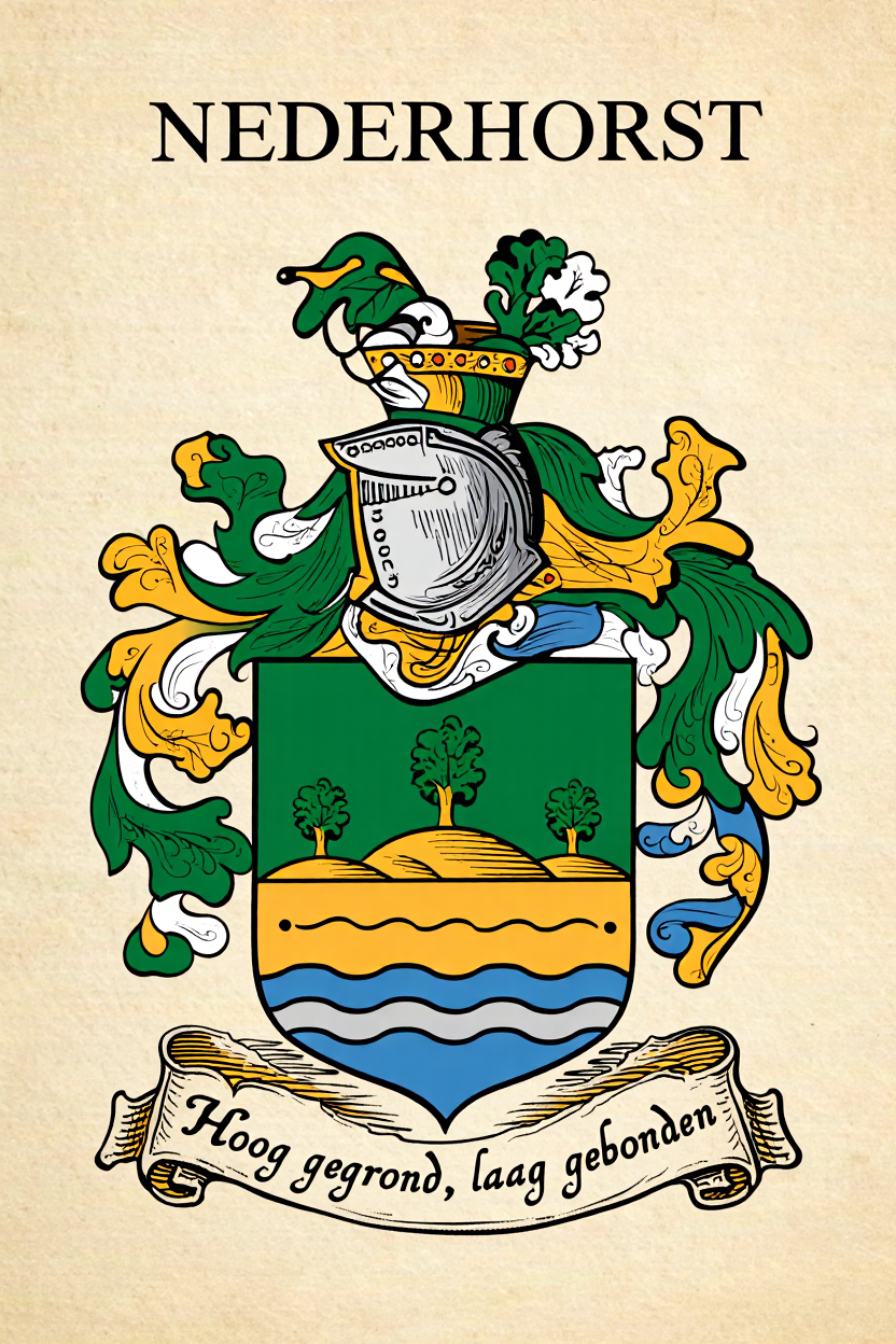 Familiewapen van de achternaam NEDERHORST