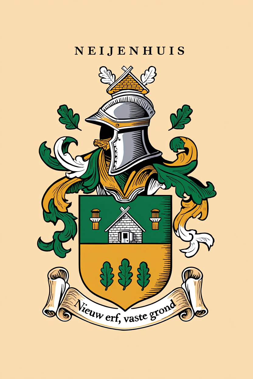 Familiewapen van de achternaam NEIJENHUIS (vergrendeld)