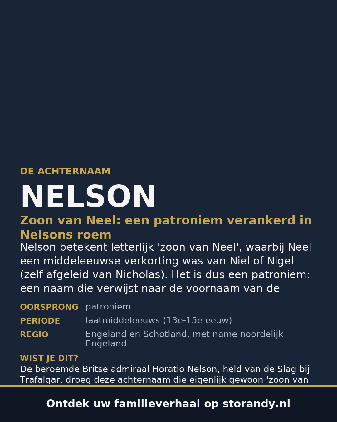 Familiewapen van de achternaam NELSON