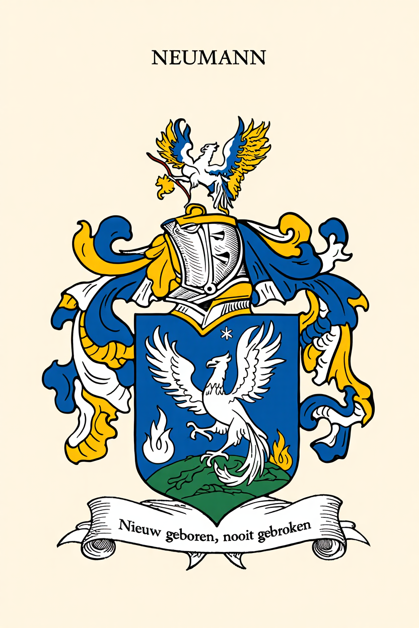 Familiewapen van de achternaam NEUMANN (vergrendeld)