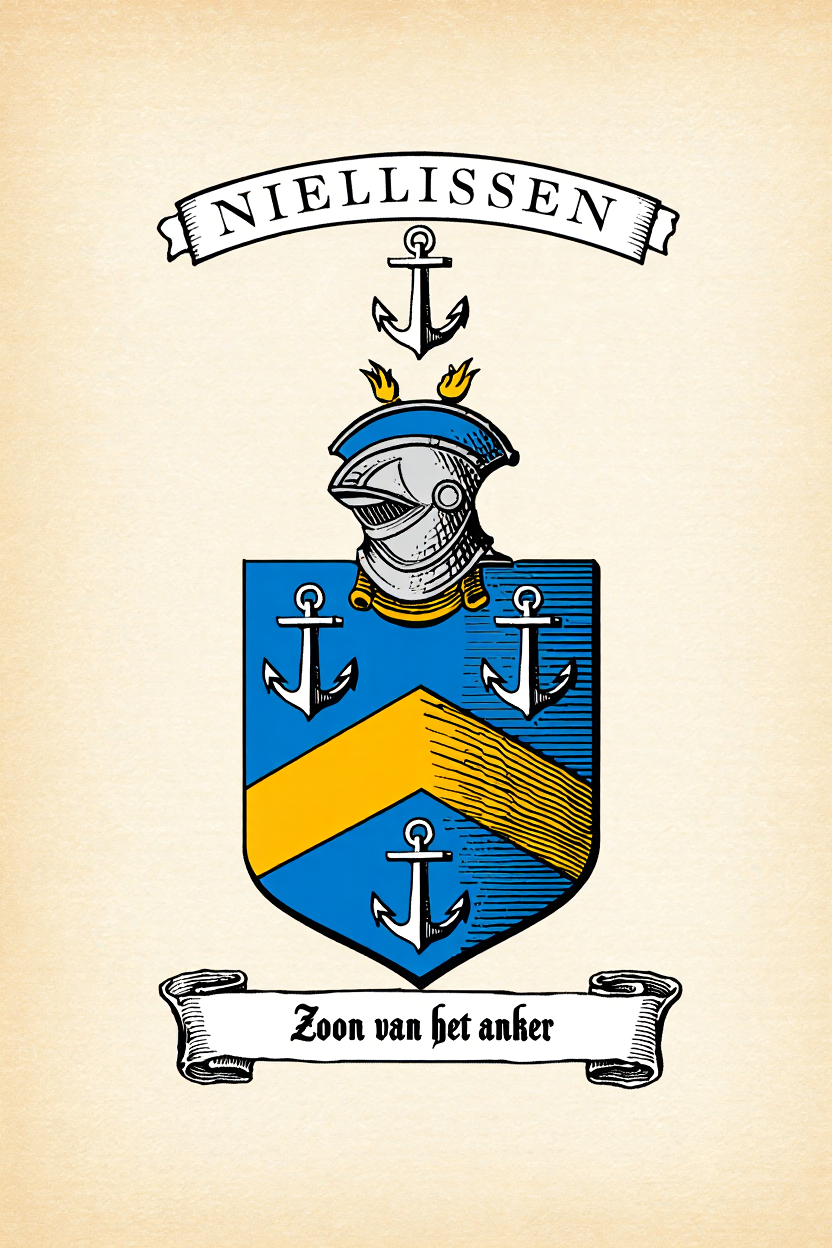 Familiewapen van de achternaam NIELLISSEN (vergrendeld)