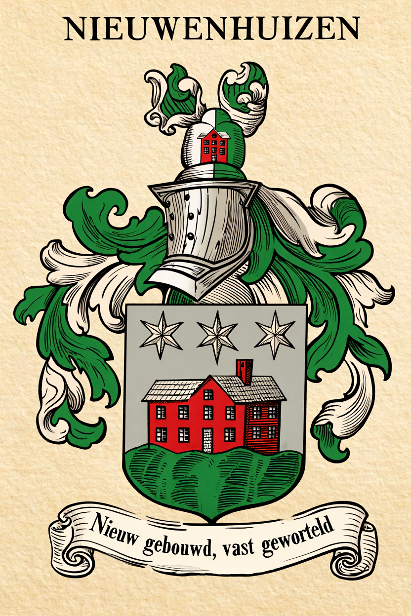 Familiewapen van de achternaam NIEUWENHUIZEN