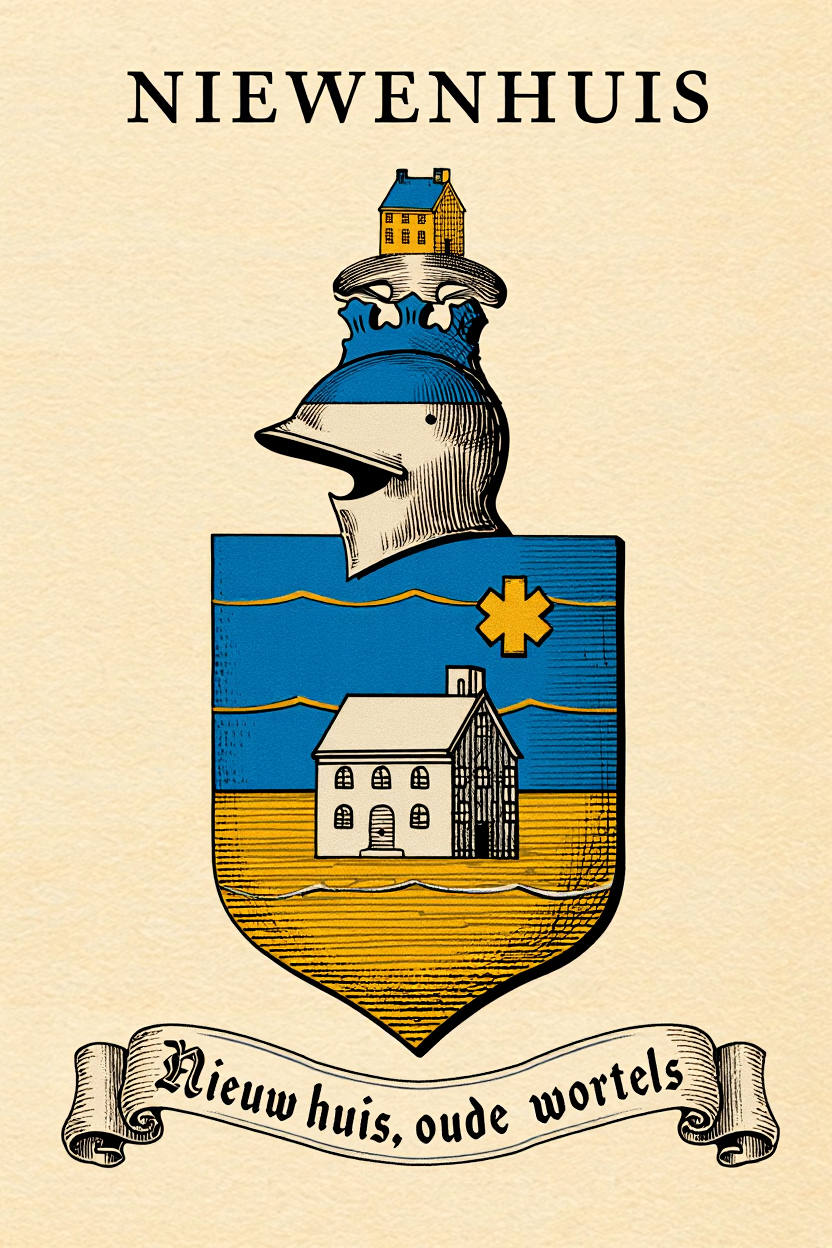 Familiewapen van de achternaam NIEWENHUIS (vergrendeld)