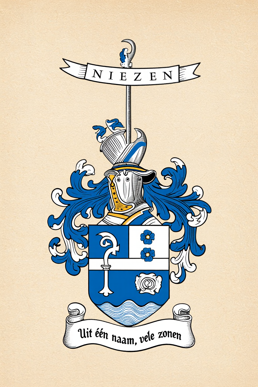 Familiewapen van de achternaam NIEZEN (vergrendeld)