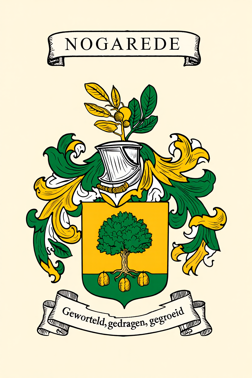 Familiewapen van de achternaam NOGAREDE (vergrendeld)