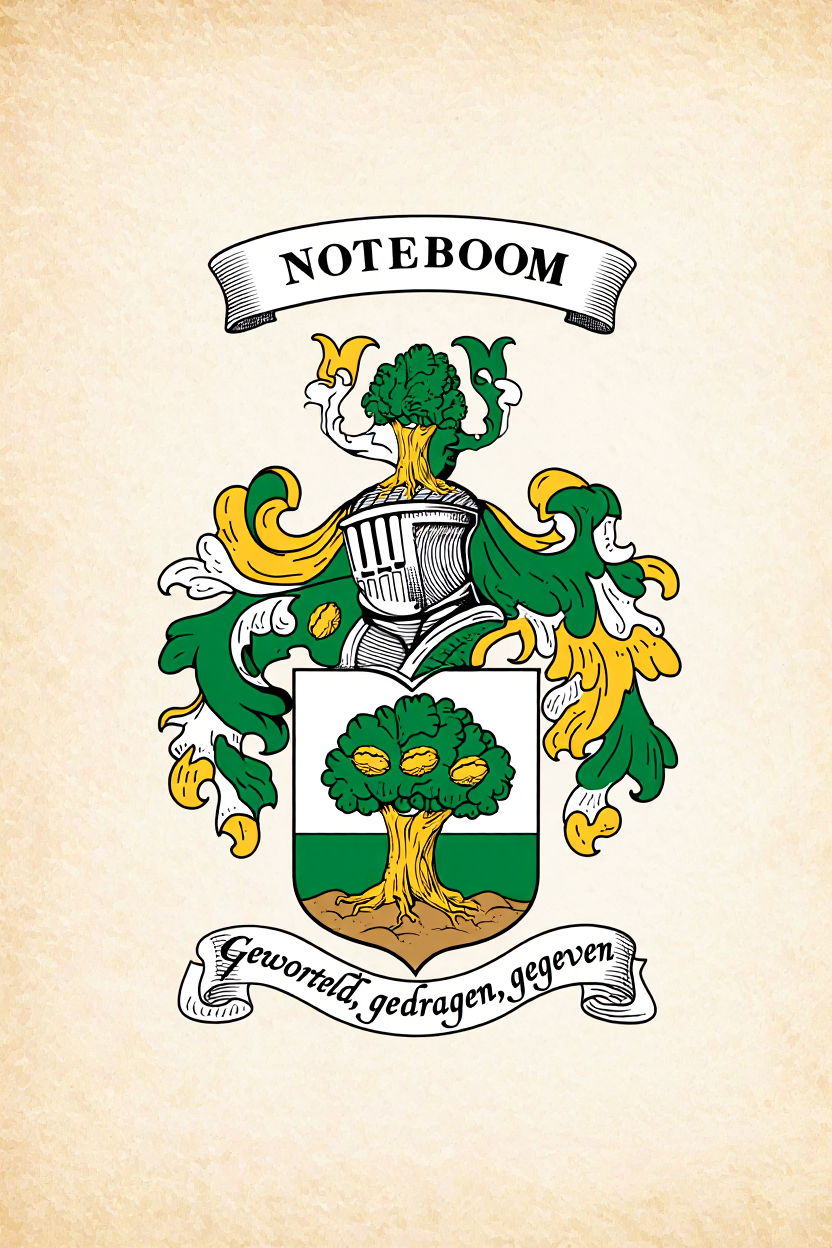 Familiewapen van de achternaam NOTEBOOM