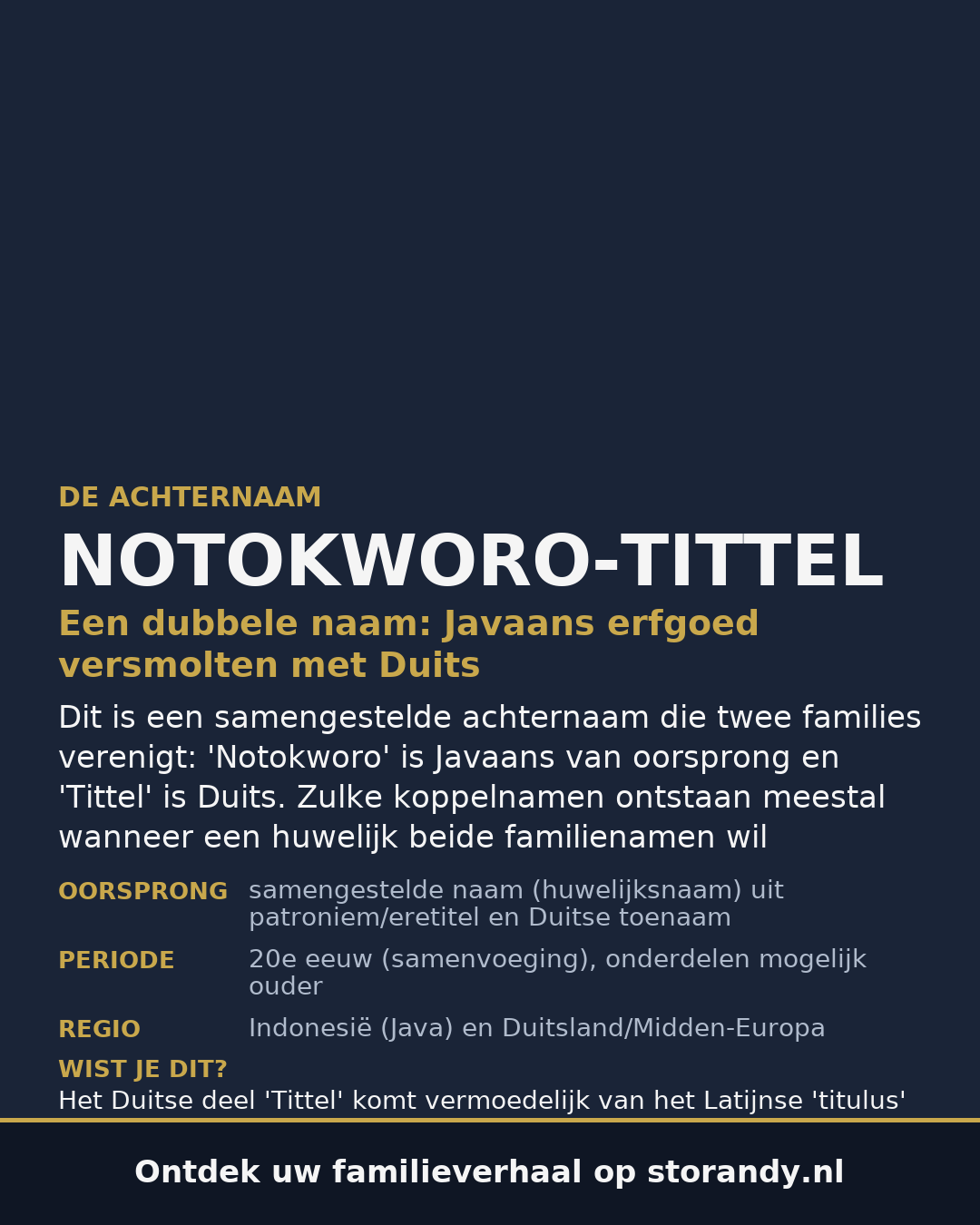 Familiewapen van de achternaam NOTOKWORO-TITTEL