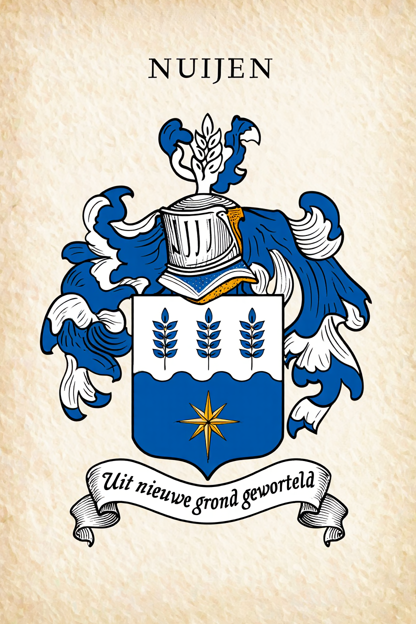 Familiewapen van de achternaam NUIJEN (vergrendeld)