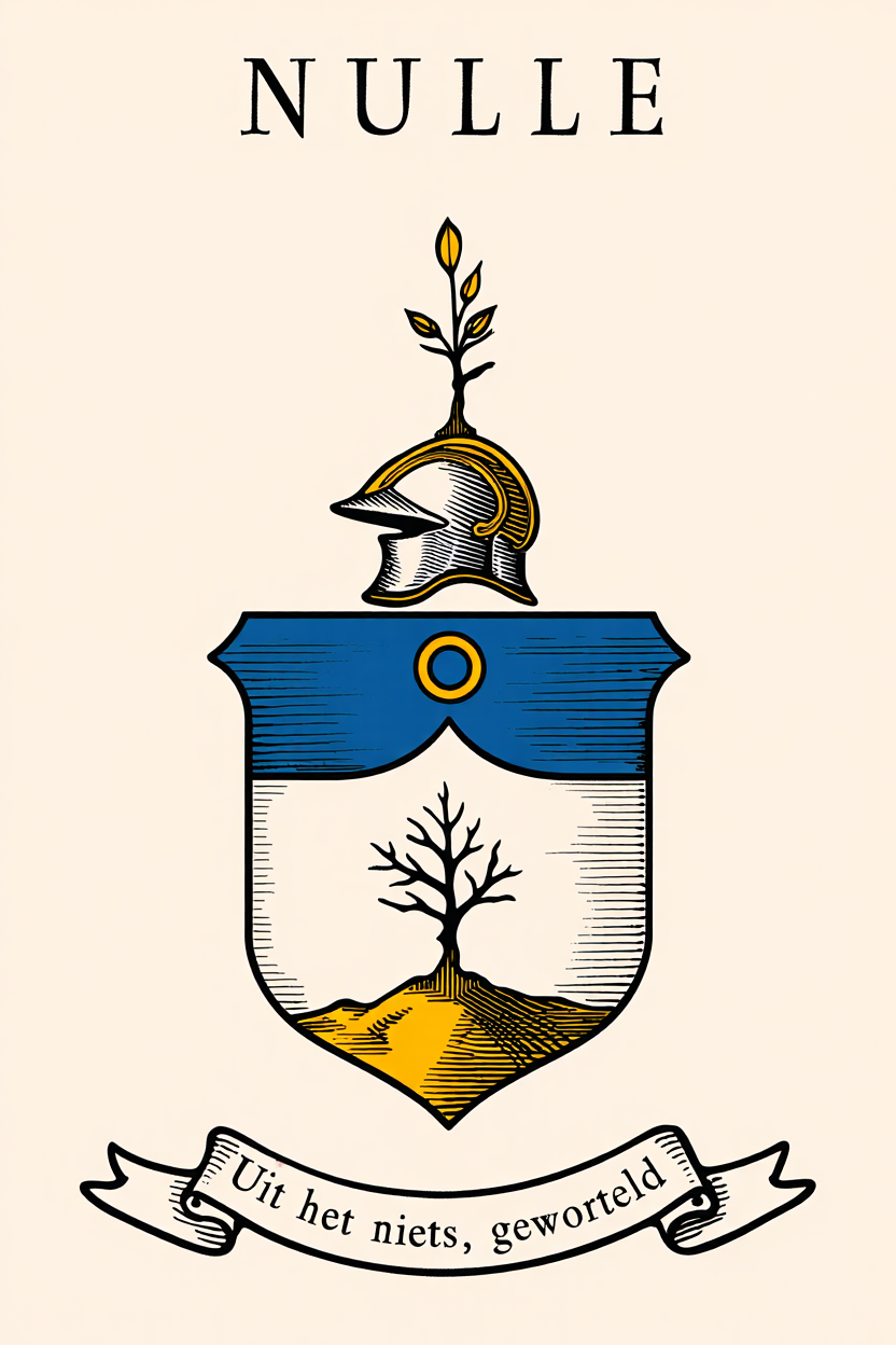 Familiewapen van de achternaam NULLE (vergrendeld)