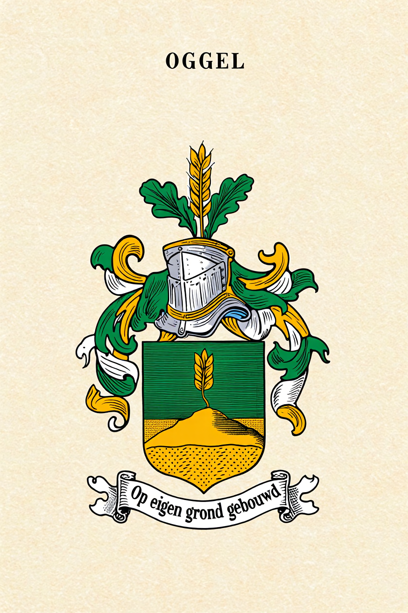 Familiewapen van de achternaam OGGEL (vergrendeld)