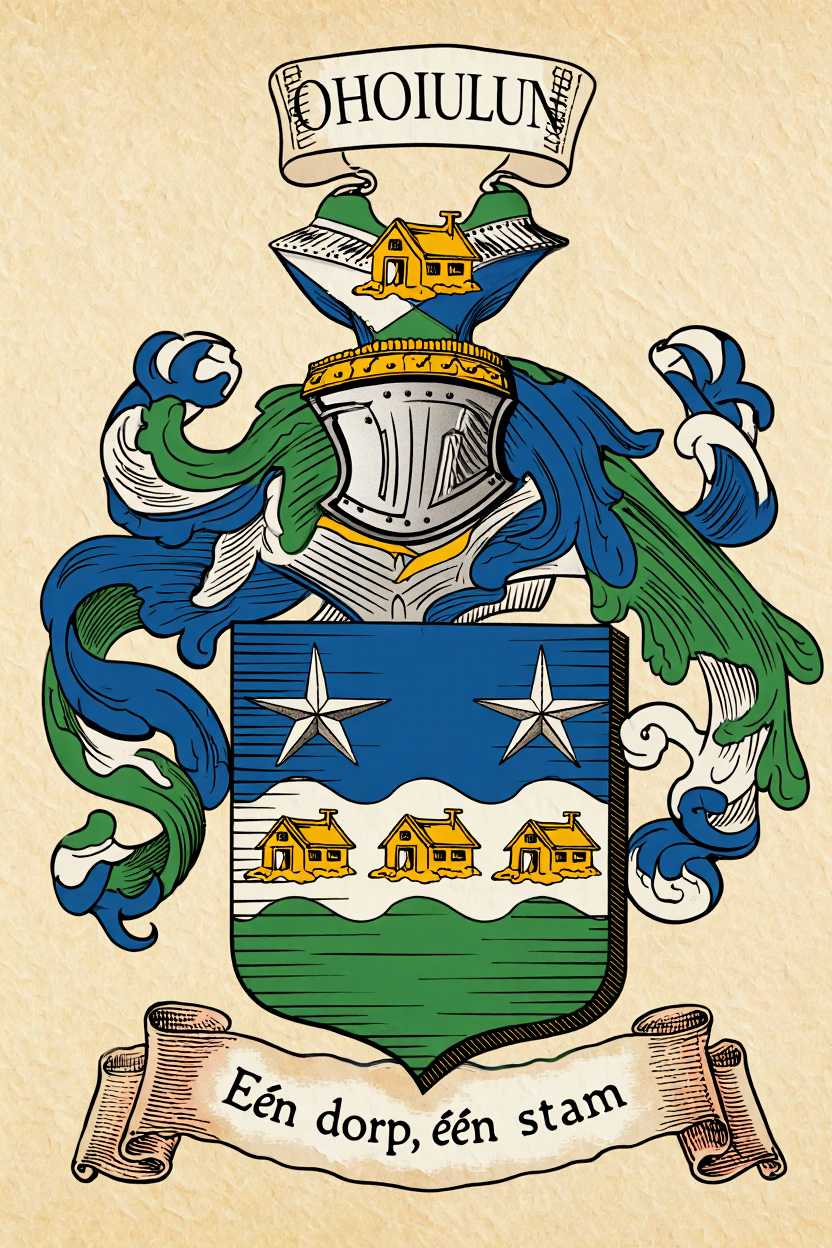 Familiewapen van de achternaam OHOIULUN (vergrendeld)