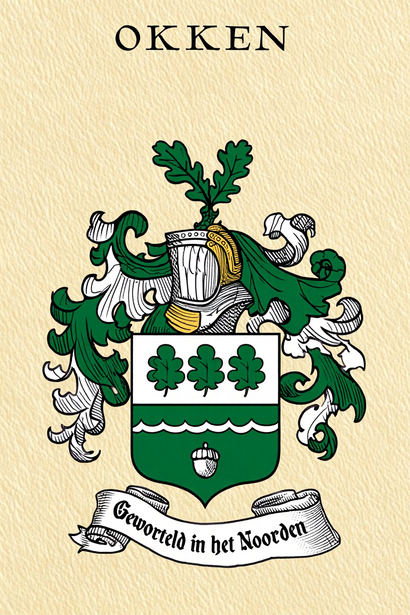 Familiewapen van de achternaam OKKEN