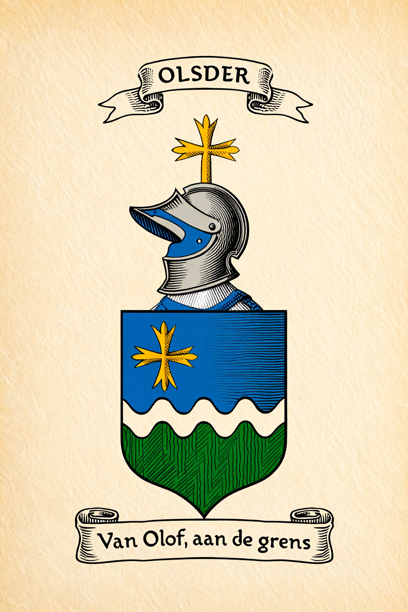 Familiewapen van de achternaam OLSDER (vergrendeld)
