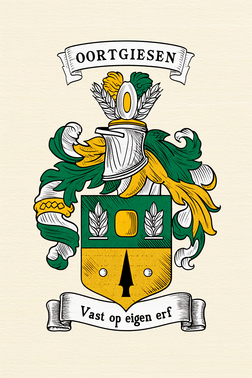 Familiewapen van de achternaam OORTGIESEN (vergrendeld)