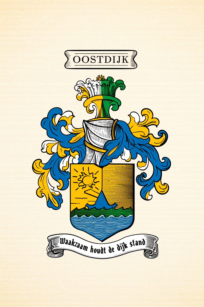 Familiewapen van de achternaam OOSTDIJK