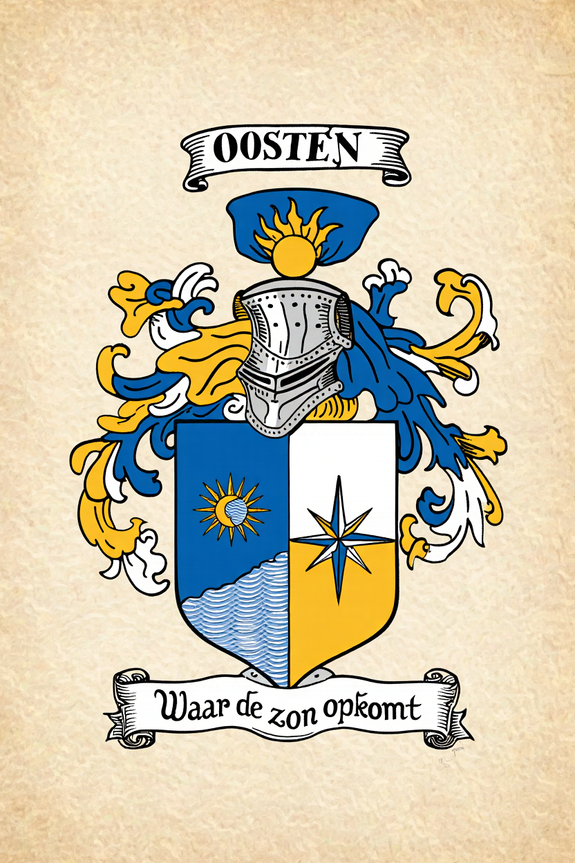 Familiewapen van de achternaam OOSTEN