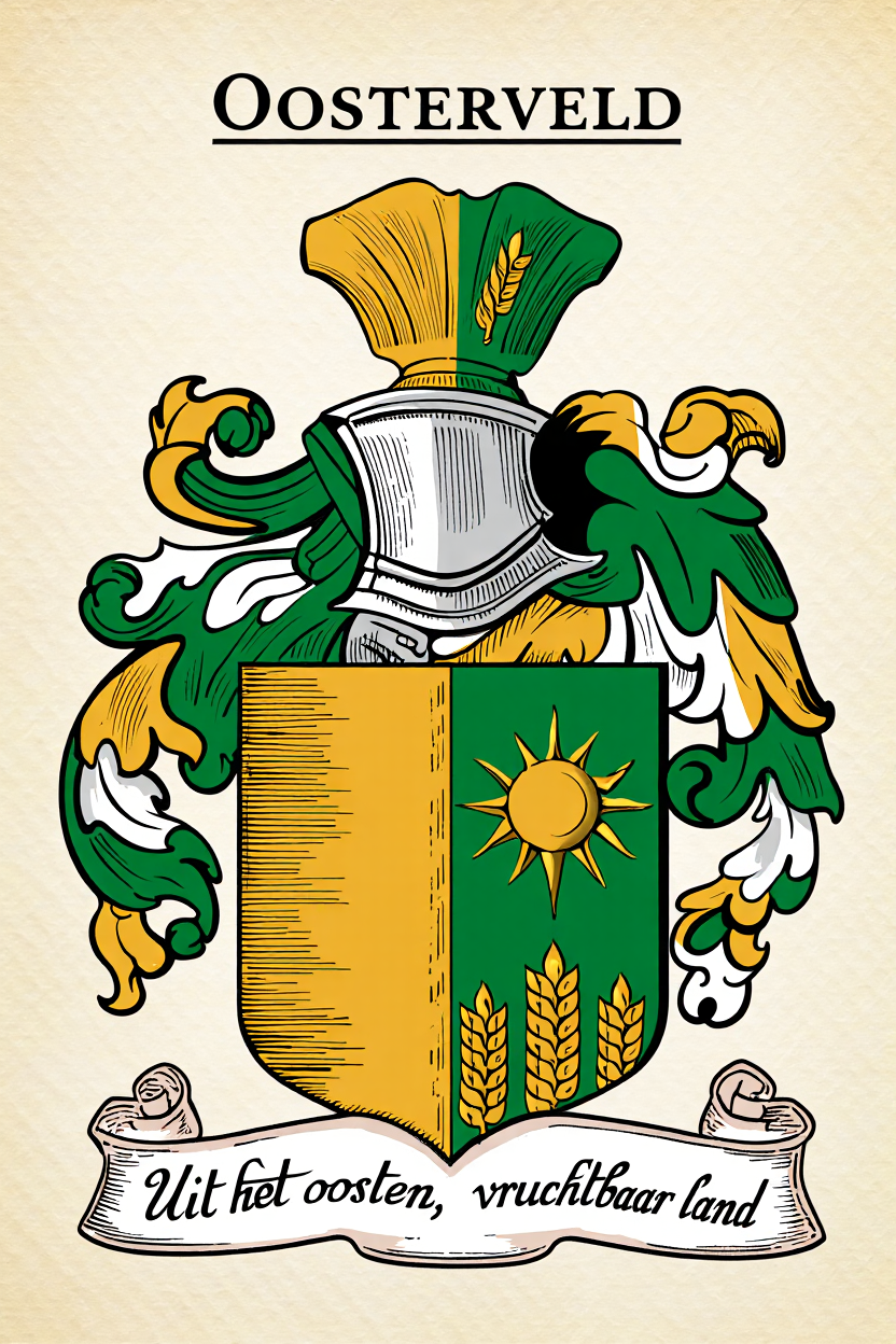 Familiewapen van de achternaam OOSTERVELD