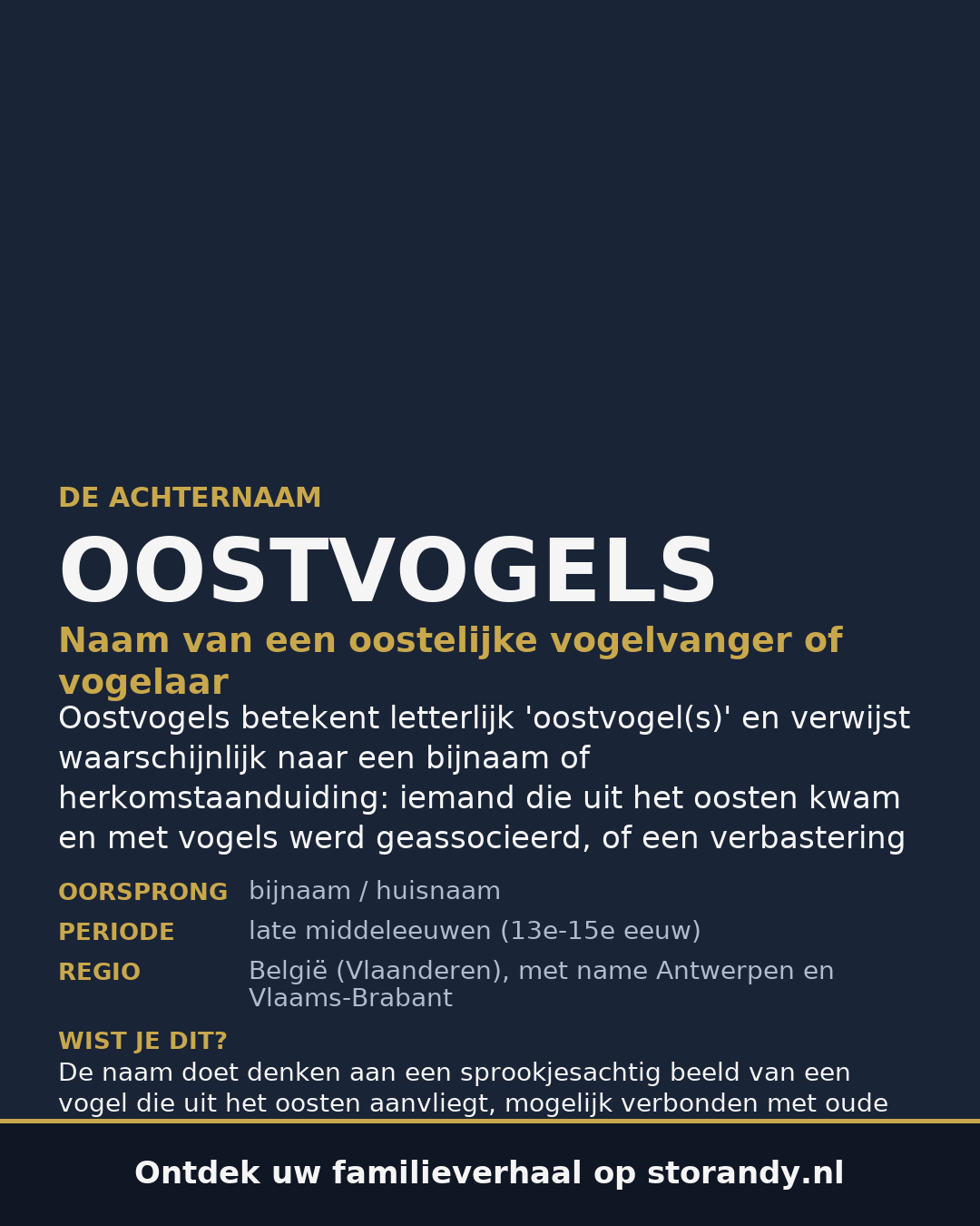 Familiewapen van de achternaam OOSTVOGELS