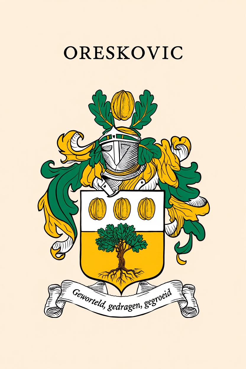 Familiewapen van de achternaam ORESKOVIC