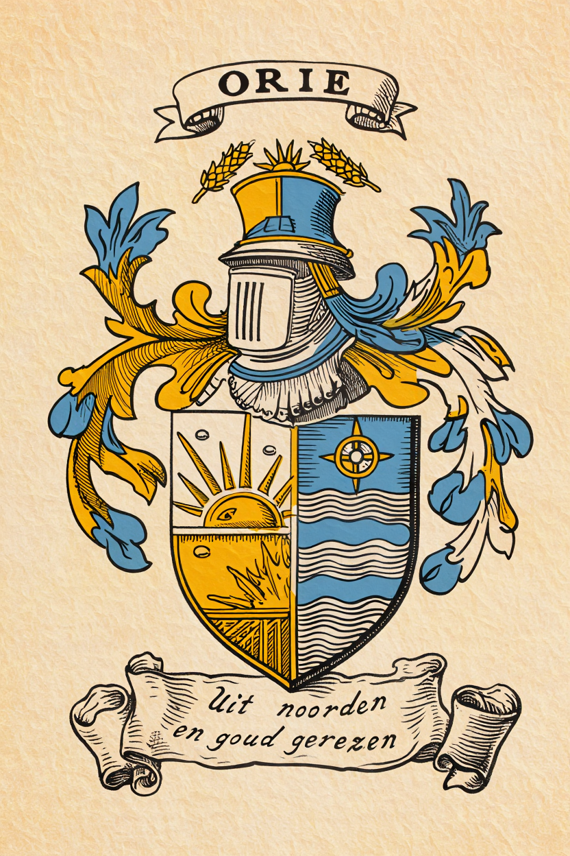 Familiewapen van de achternaam ORIE (vergrendeld)