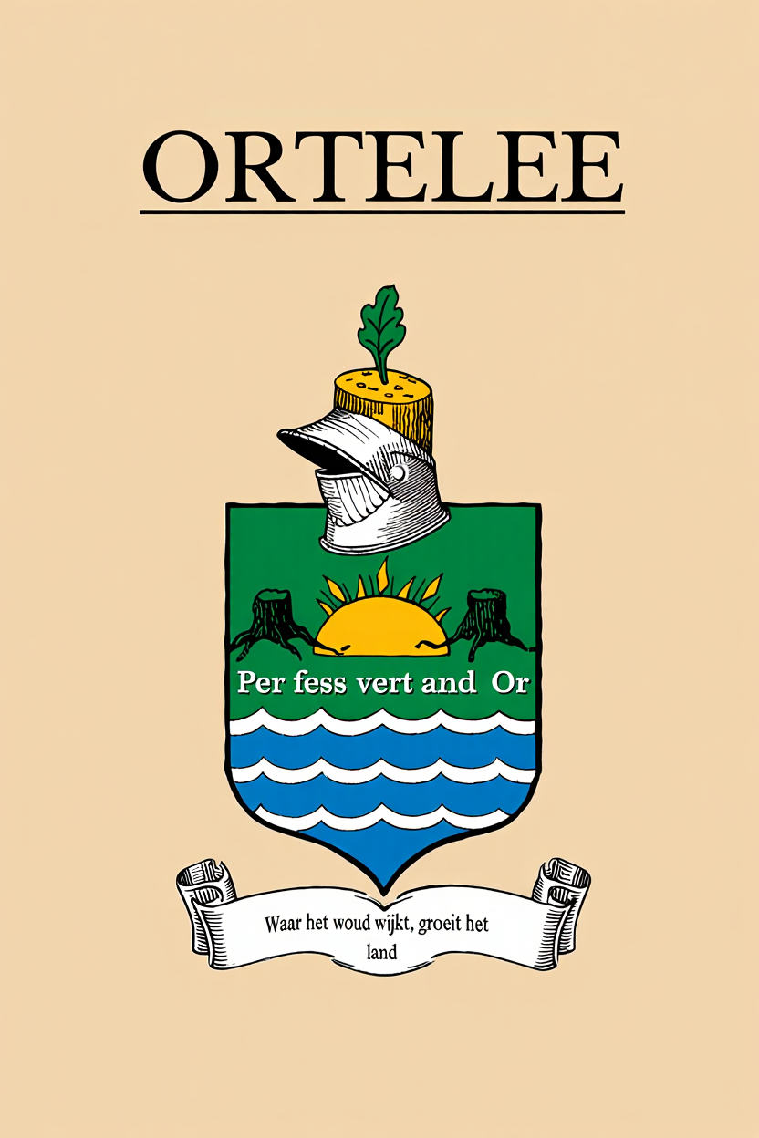 Familiewapen van de achternaam ORTELEE (vergrendeld)