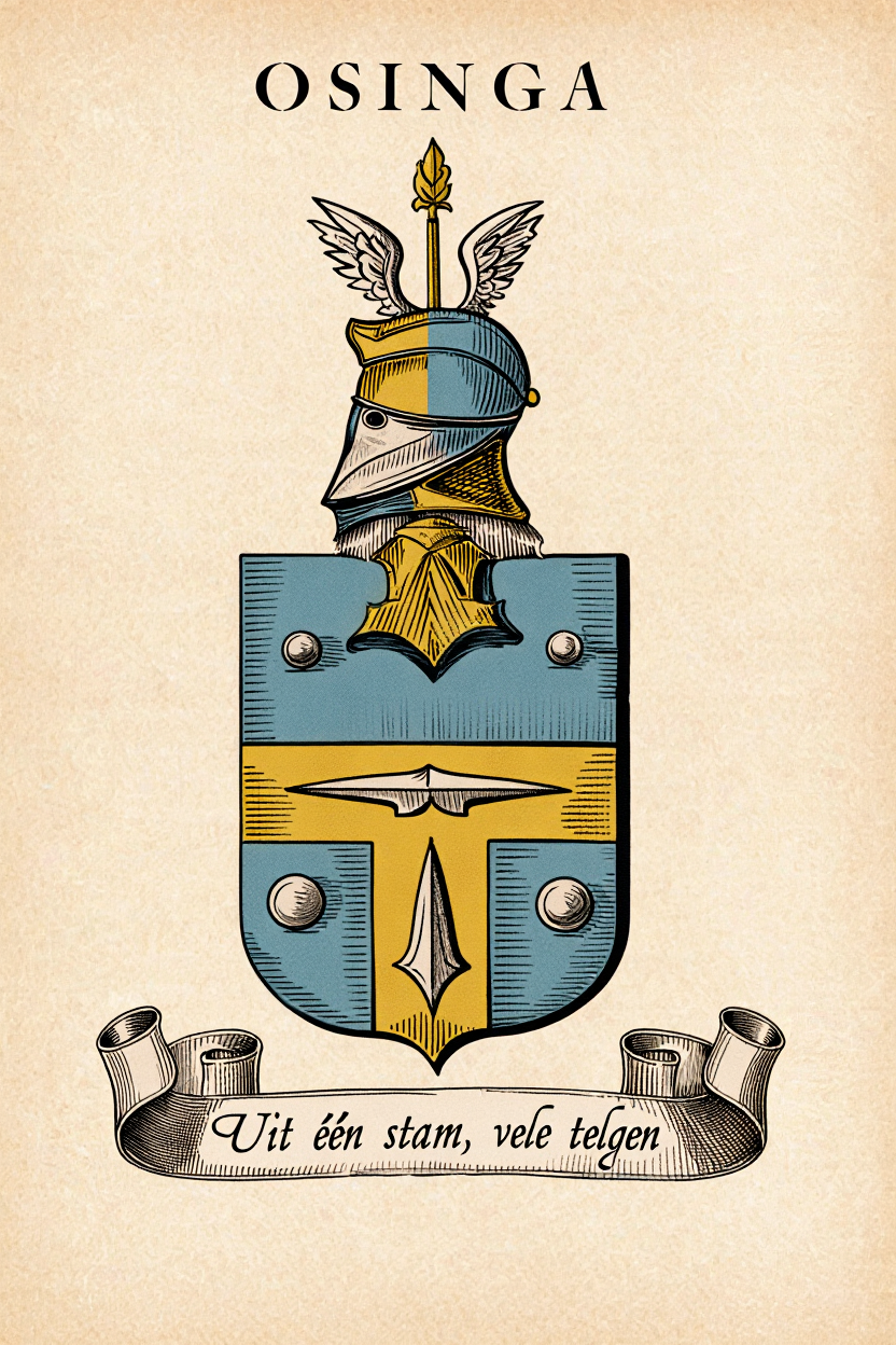 Familiewapen van de achternaam OSINGA (vergrendeld)