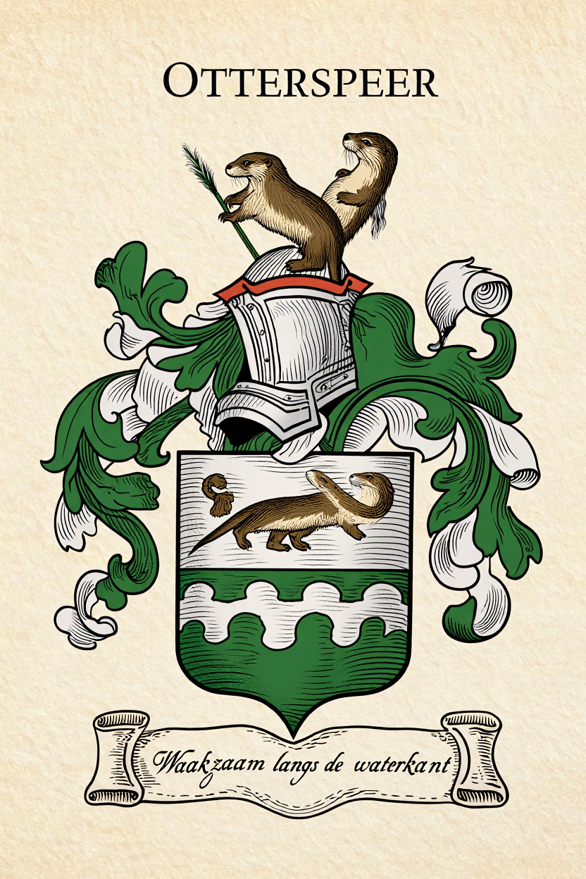 Familiewapen van de achternaam OTTERSPEER (vergrendeld)