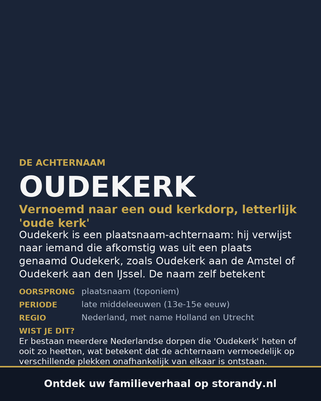Familiewapen van de achternaam OUDEKERK