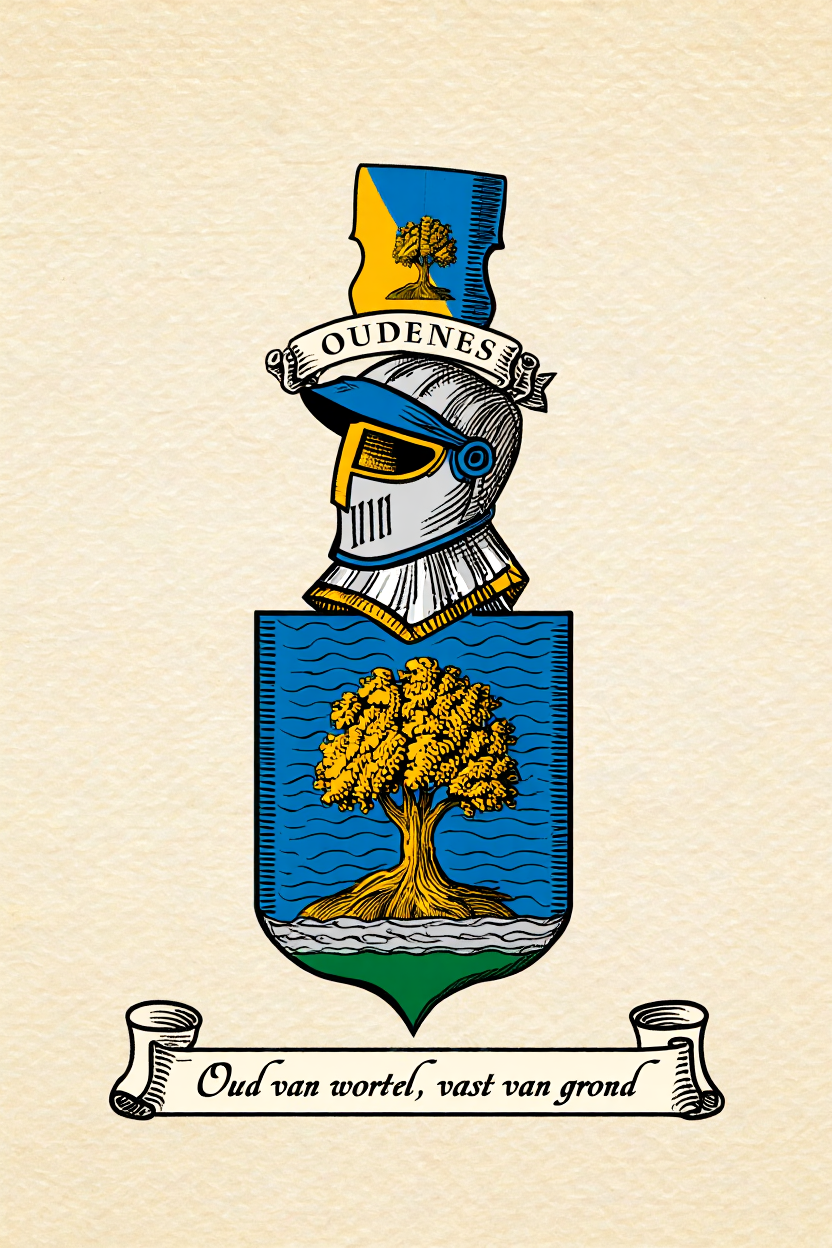Familiewapen van de achternaam OUDENES (vergrendeld)