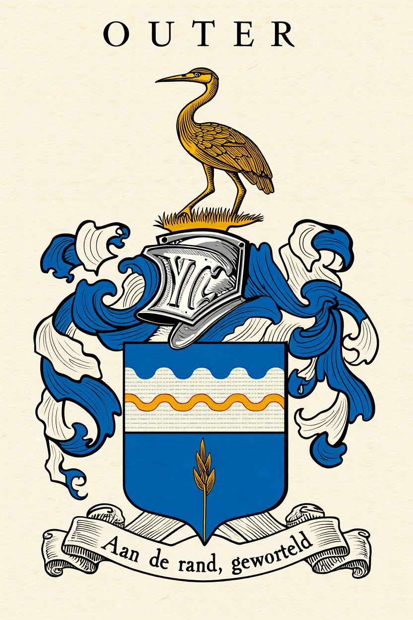 Familiewapen van de achternaam OUTER (vergrendeld)