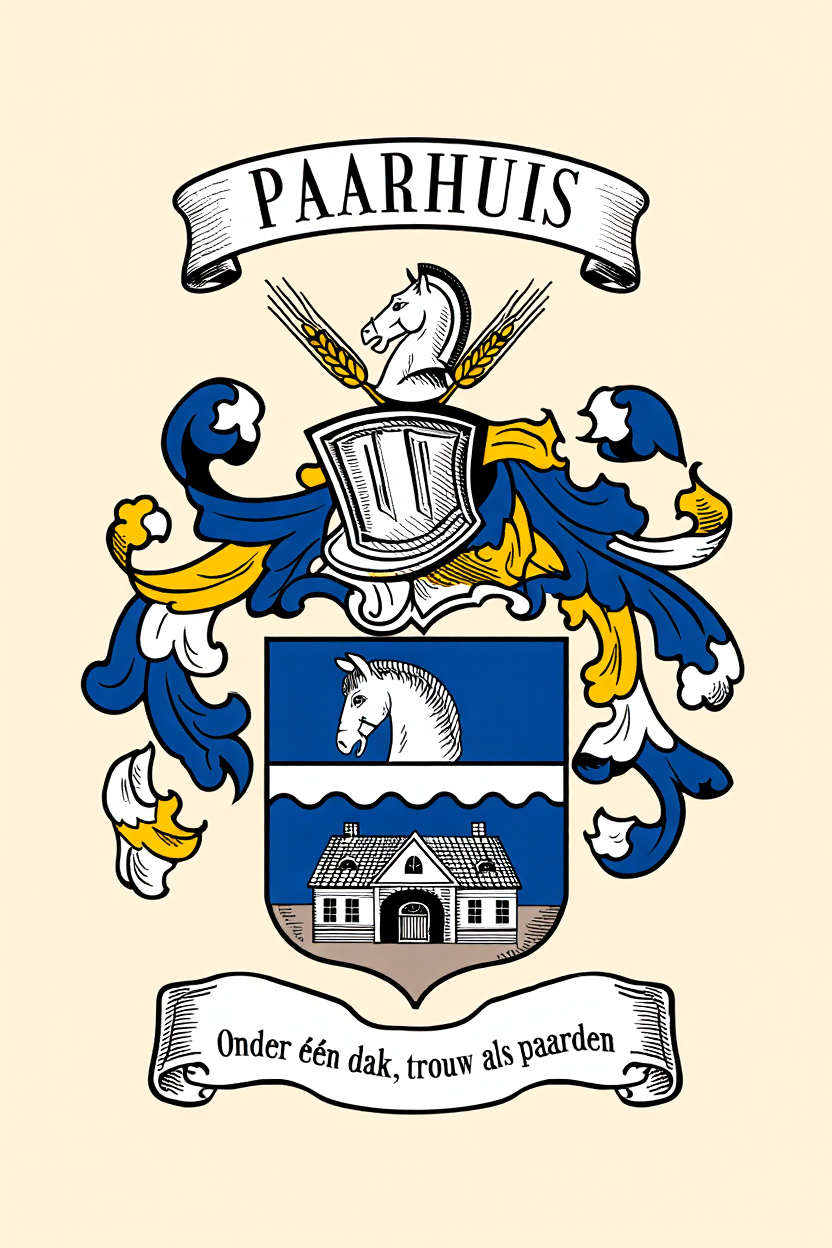 Familiewapen van de achternaam PAARHUIS (vergrendeld)