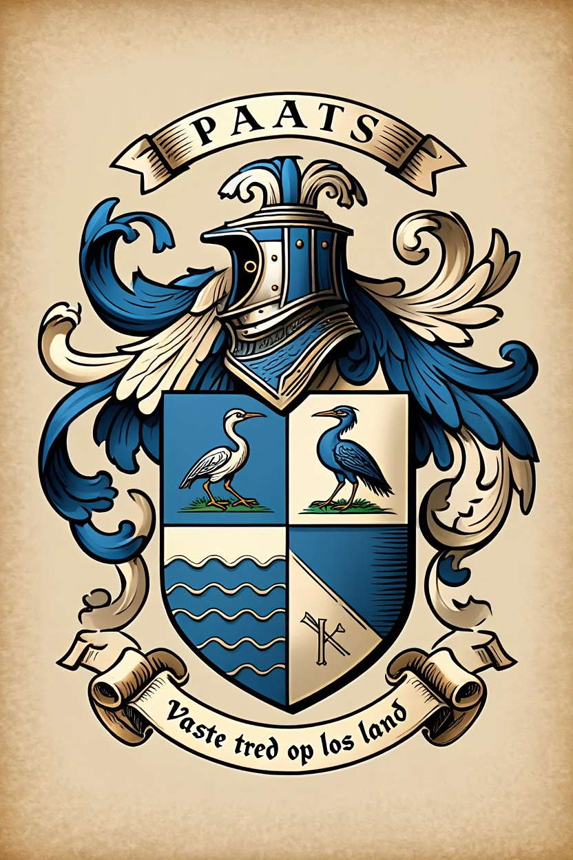 Familiewapen van de achternaam PAATS (vergrendeld)