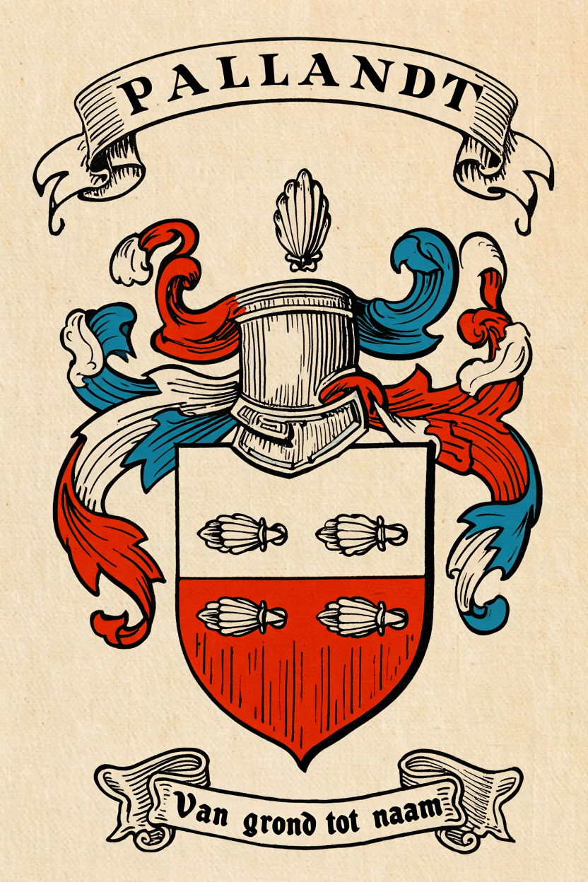Familiewapen van de achternaam PALLANDT (vergrendeld)