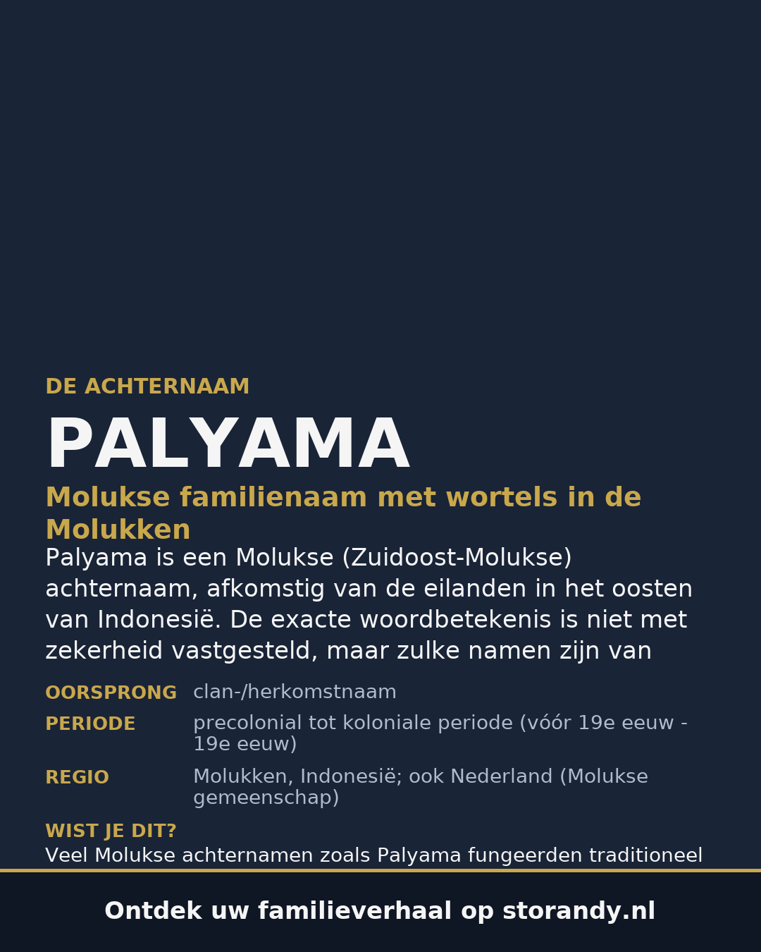 Familiewapen van de achternaam PALYAMA