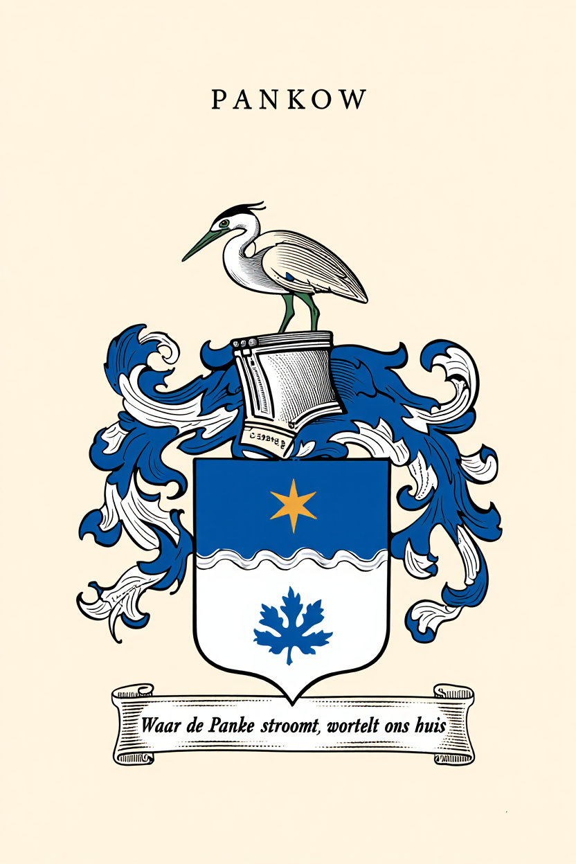 Familiewapen van de achternaam PANKOW (vergrendeld)