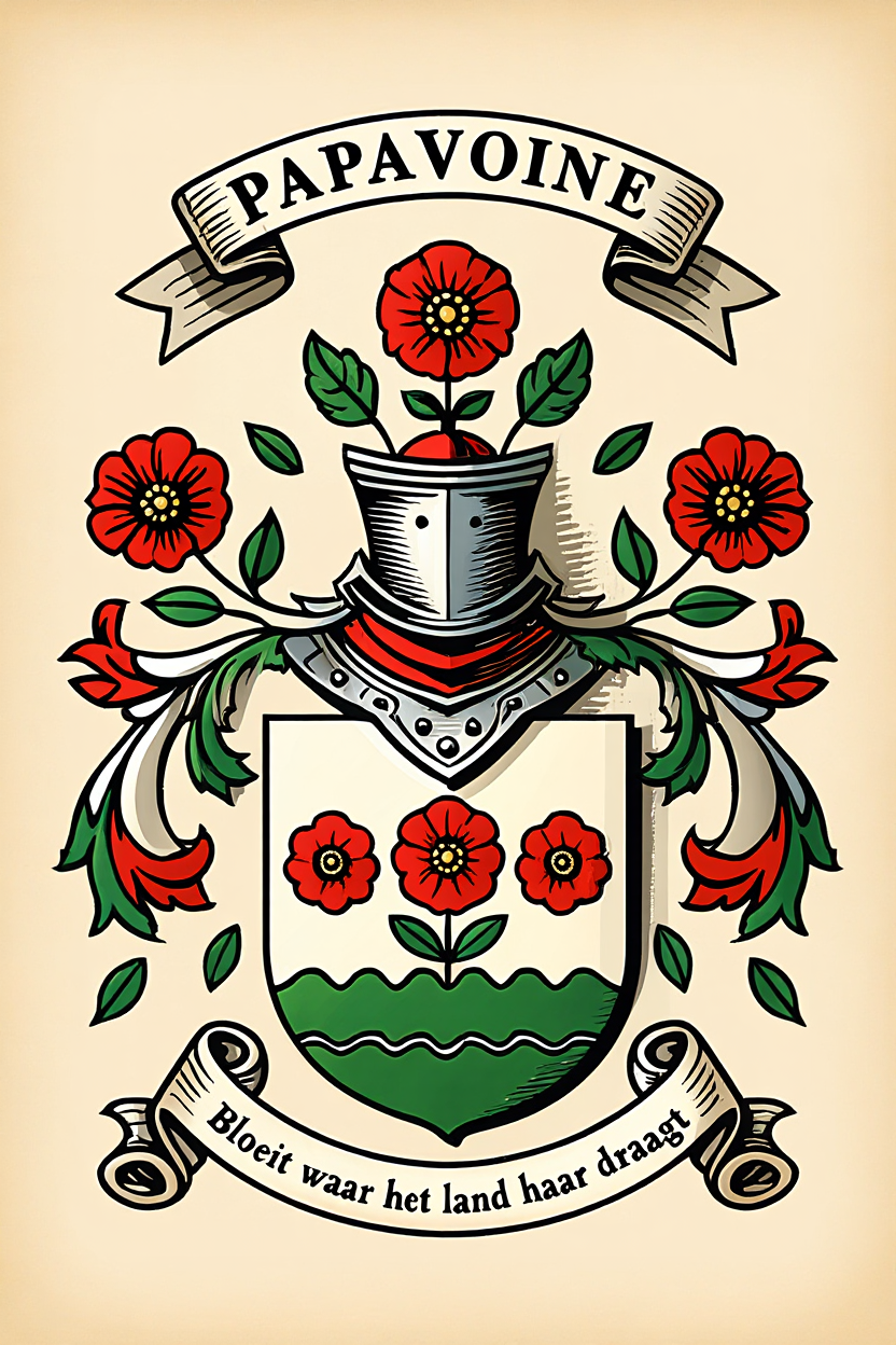 Familiewapen van de achternaam PAPAVOINE