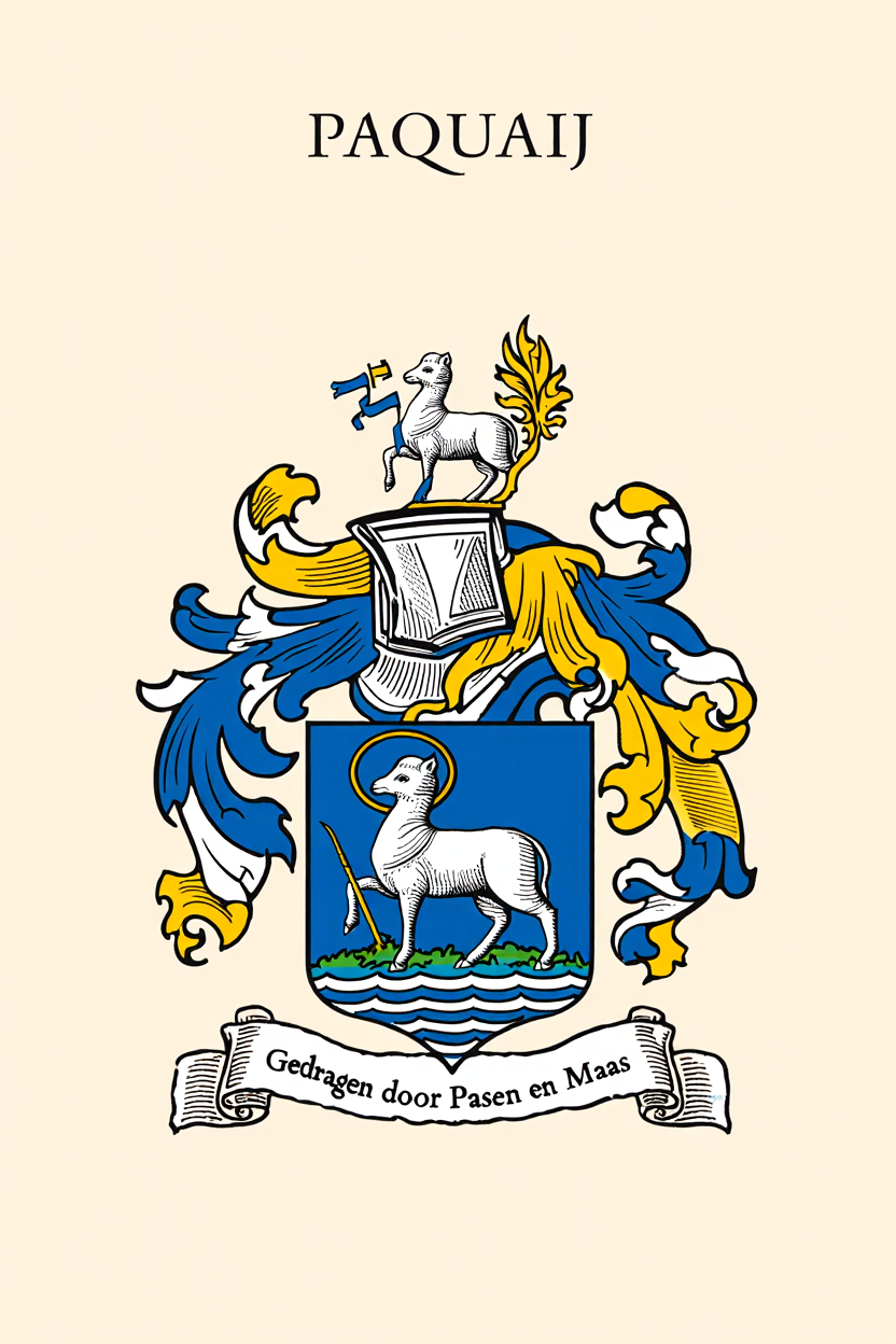 Familiewapen van de achternaam PAQUAIJ (vergrendeld)
