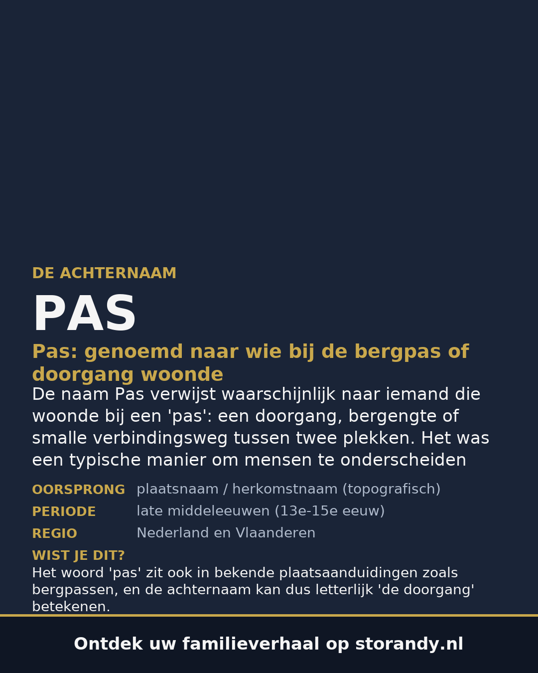 Familiewapen van de achternaam PAS