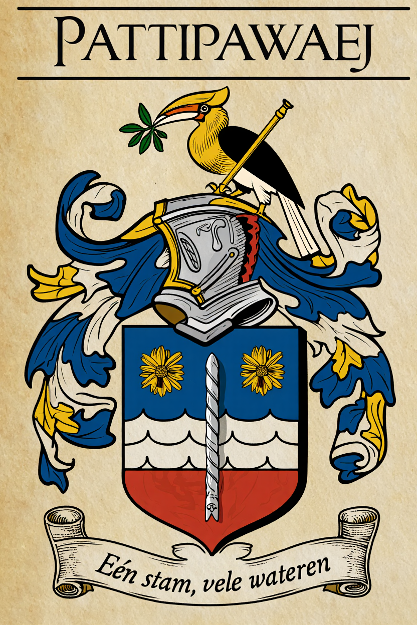 Familiewapen van de achternaam PATTIPAWAEJ (vergrendeld)