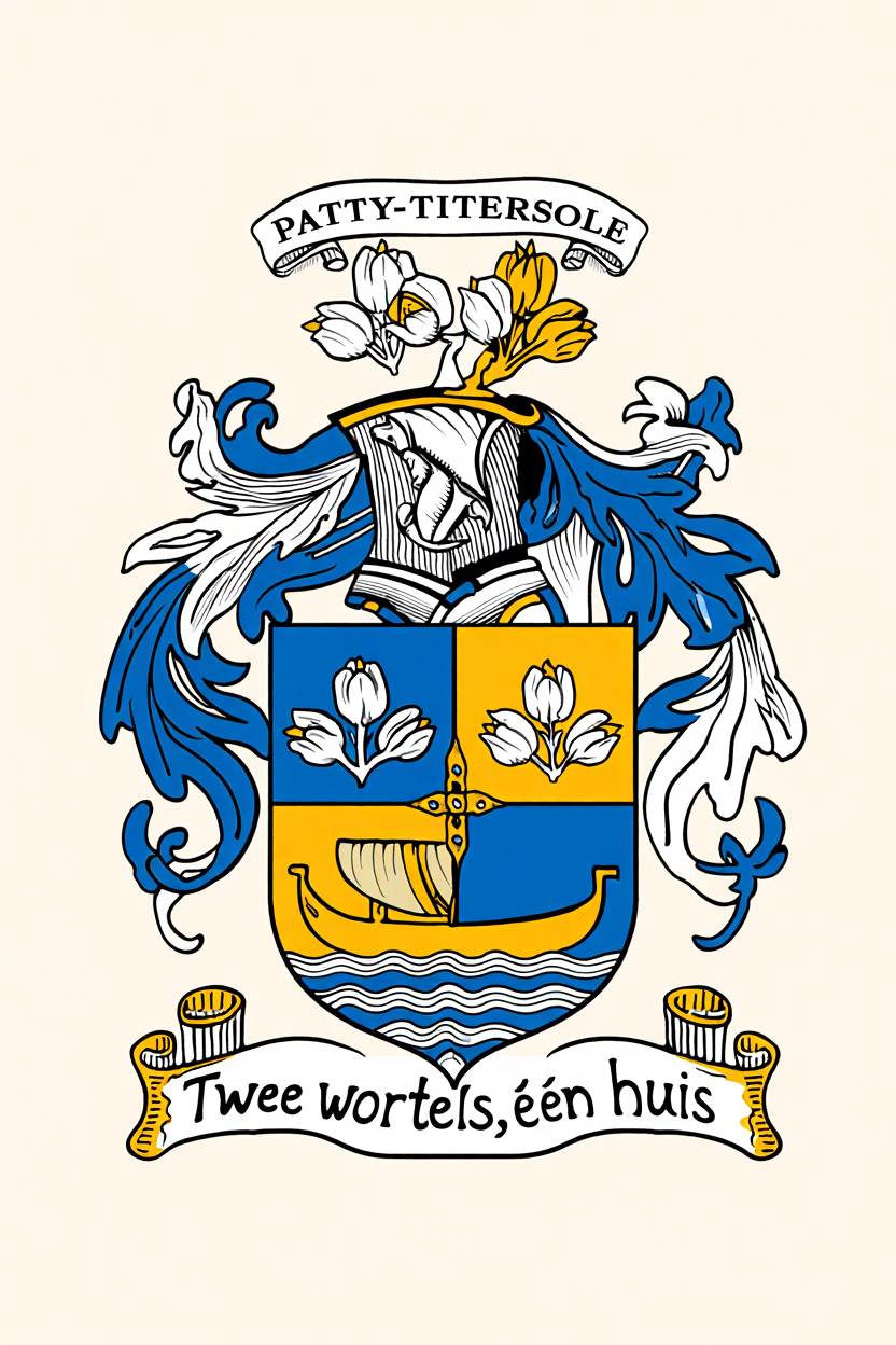 Familiewapen van de achternaam PATTY-TITERSOLE (vergrendeld)