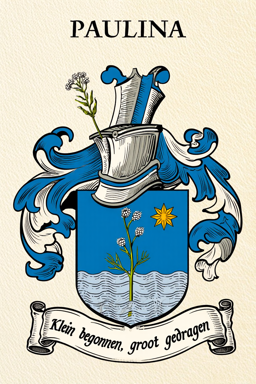 Familiewapen van de achternaam PAULINA (vergrendeld)