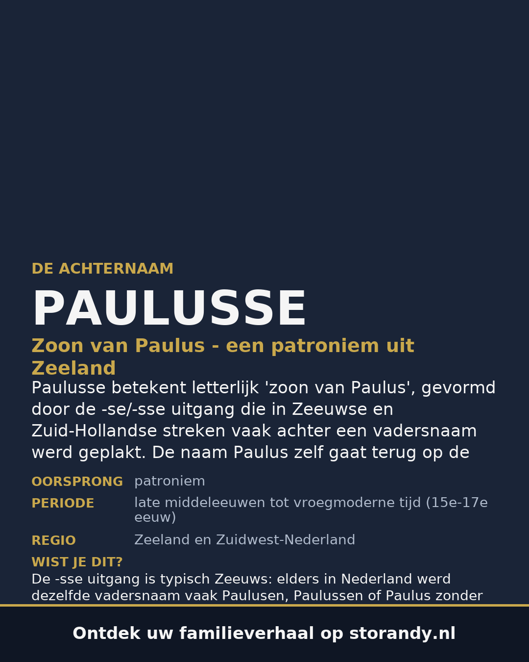 Familiewapen van de achternaam PAULUSSE